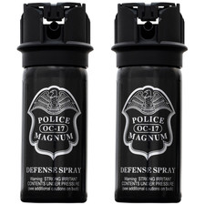 Police Magnum pepper spray self defense portable protection 2 pack 2oz Flip Top