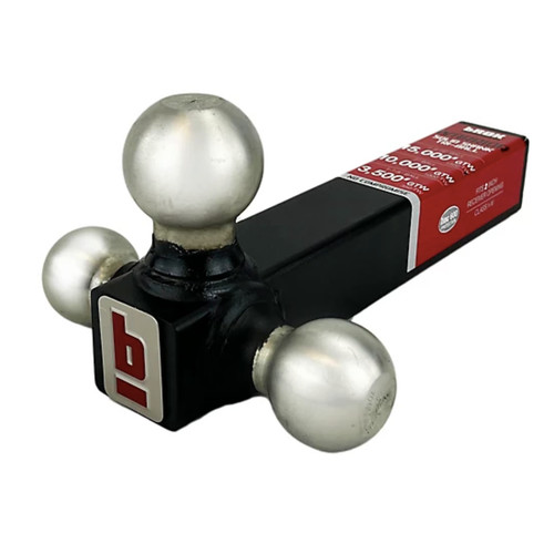 BROK Warrior Tri-Ball Hitch Mount, Solid Shank 3,500/10,000/16,000 lb. Capacity