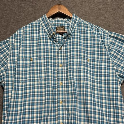 CE Schmidt Workwear Plaid Short Sleeve Shirt Mens  Size 2XL 