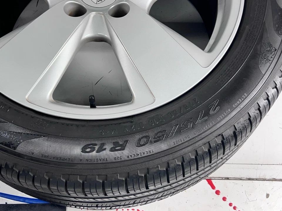 2019-2023 PORSCHE CAYENNE 9YA OEM 19X8-1/2 5 SPOKE WHEELS TIRES RIMS SET 4 - Image 2 of 3