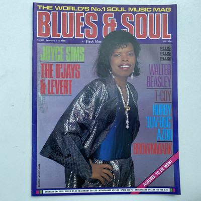BLUES & SOUL Magazine-Issue # 502 - JOYCE SIMS / O'JAYS / LEVERT / T-COY