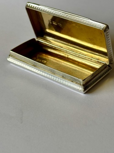 Antique Silver Gilt Victorian Snuff Box Edward Smith Birmingham c1840 - Picture 2 of 11