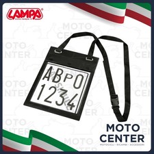 Porte Plaque D'Essai Lampe À Double Poche Moto Auto (PLAQUE+DOCUMENTS)
