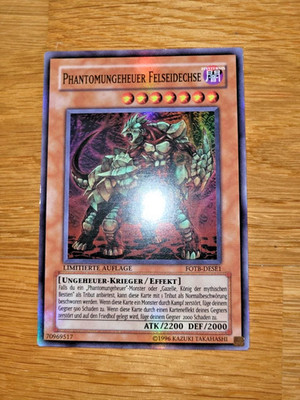 YUGIOH Phantomungeheuer Felseidechse FOTB-DESE1 Deutsch Super Rare