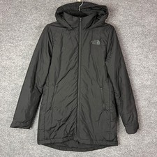 The North Face Women Hooded Parka Black Full Zip Long Sleeve Puffer Jacket S