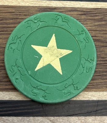 Vintage Star Unidentified Casino Roulette Poker Gaming  Casino Poker Chip