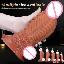 Liquid Silicone Realistic Vien Dildo Skin Feeling Huge Penis Suction Cup Dick