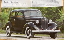 1938 Plymouth P-6 Touring Sedan 4 Page Color Article 1938 Plymouth P-6 Touring Sedan 4 Page Color Article