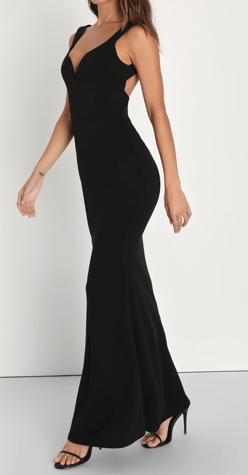 LULUS Alluring Temptation Backless Ruched Mermaid… - image 1