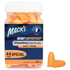 Mack's Ear Ammo Shooting Ear Plugs – Soft Foam, 44 Pair – Shooting Ear