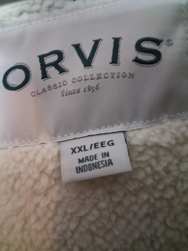 Orvis Jacket Classic Collection Quarter Zip Fleece Pullover Sweater XXL - Picture 8 of 9