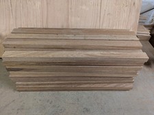 Teak Wood Lumber Lot Of 63 Boards 1-1/4x3/4x20