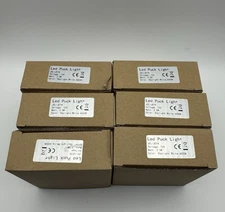 6Pcs Under Cabinet Lighting LED Light Kit Closet Kitchen Puck Lights Hand Motion