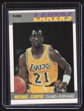 1987-88 Fleer - Michael Cooper #21 Los Angeles Lakers