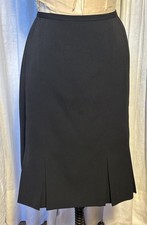 Norton McNaughton Womens Knee L Blk Skirt Sz 14 Pre-owned