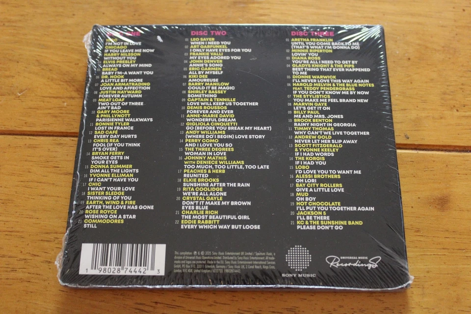 70s Love Album 3CD The Hits Album Greatest Love Songs Compilation Sealed New - Image 2 of 2