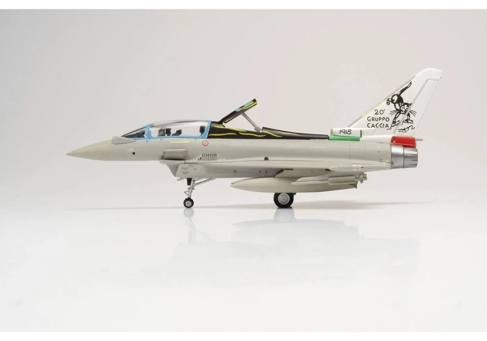 HERPA 580502 Aereo modello militare Eurofighter TF-2000A ITALIA Air Force 1:72 - Immagine 2 di 2