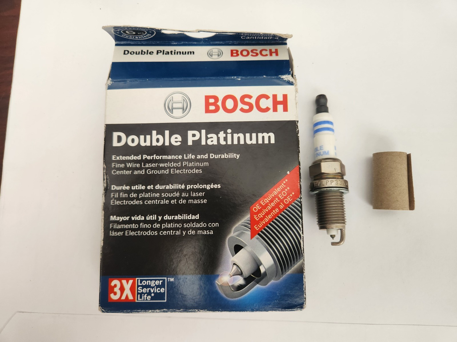 For 1990-1997 HONDA ACCORD L4-2.2L 4Pcs OE Double Platinum Spark Plug 8112