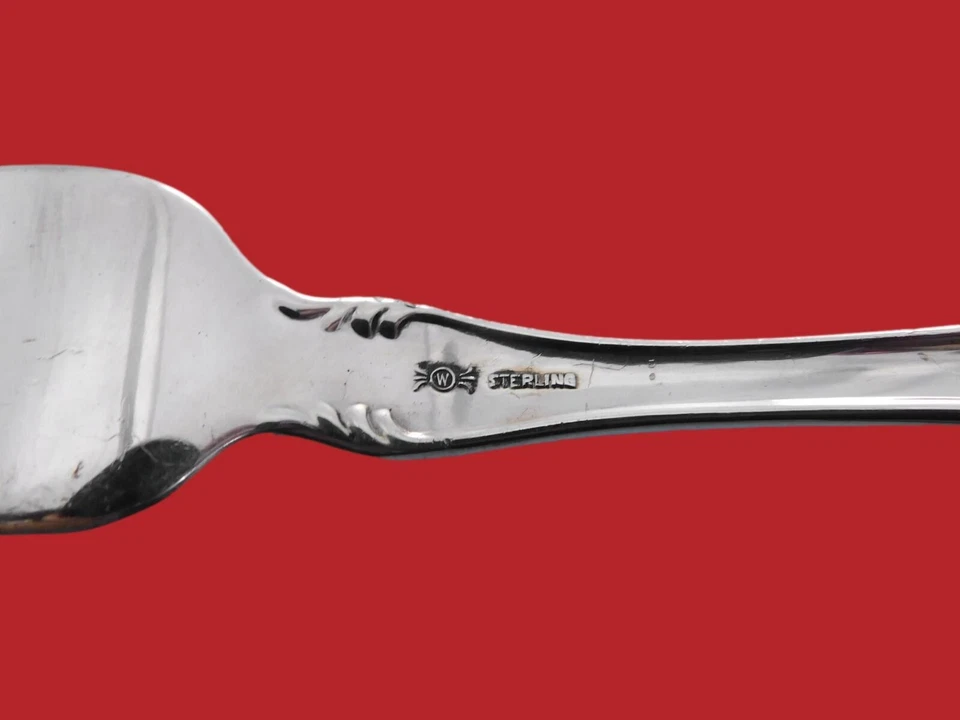 Lily by Frank Whiting Sterling Silver Ice Cream Fork Set of 12 pcs 5 5/8" Custom - Image 4 of 4