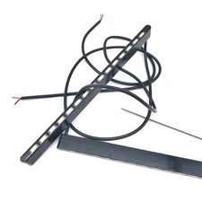 2PCS Ultra-Thin Bright Car LED Lights for DRL Fog Driving Lamp Waterproof 12V