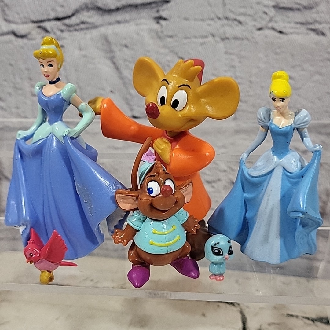 S Pvc Cake Toppers Lot Mice Jaq Gus Birds