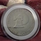 1974 Eisenhower $1 Dollar Coin, Philadelphia Business Strike Type 1 KM#203 — photo 8