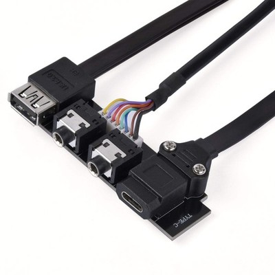 Silverstone SST-G11313530-RT Internal USB 20Pin (Key A) and 19Pin, Audio Upgrade