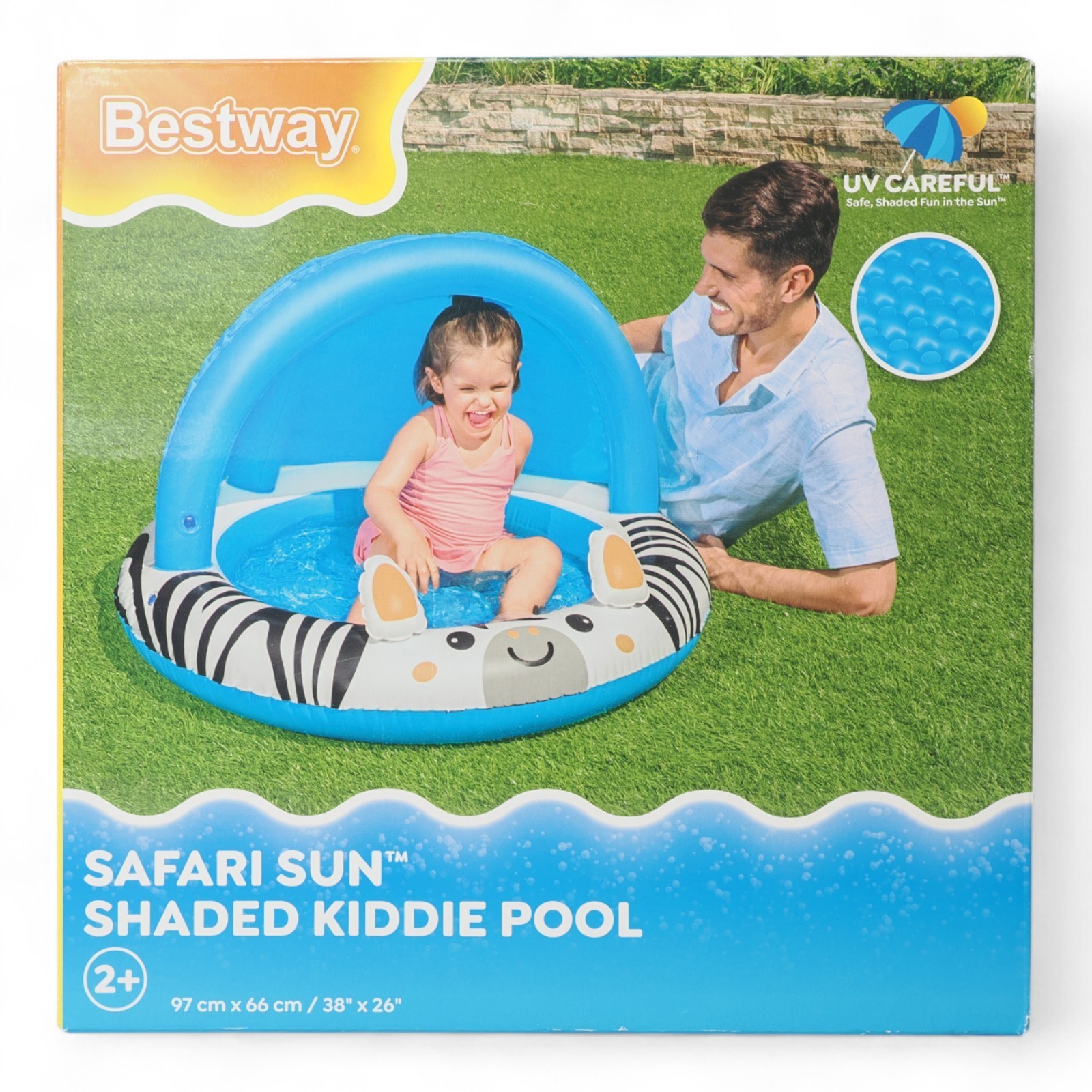 Bestway Licht Safari Sun Shaded Baby Pool - Bild 2