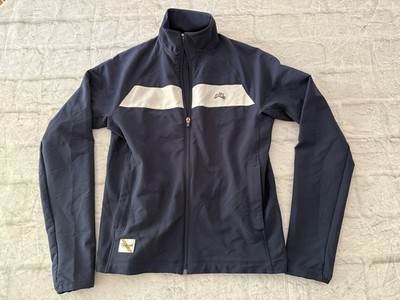 Tracksmith Session Jacket Mens Small Blue Full Zip Running Windbreaker