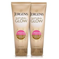 Jergens Natural Glow Self 7.5 Fl Oz Pack of 2 , Medium to Deep Skin Tone