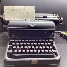 Vintage 1946 Royal Magic Margin Typewriter 14 Inch Carriage  Greyhound Lines  thumbnail