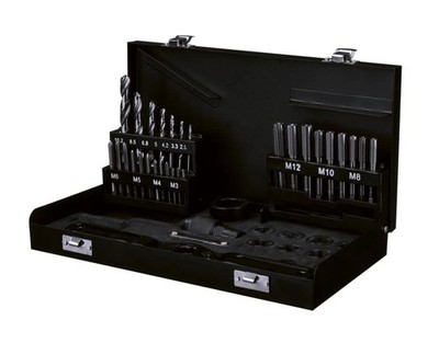Parkside Gewindebohrer Schneideisen Set Werkzeugset Aufbewahrungsbox 40tlg.