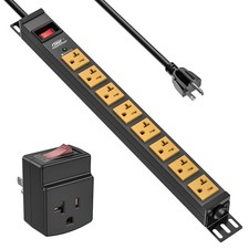 6-12 Outlet Heavy Duty Power Strip Surge Protector,15Amp-20Amp Power strip
