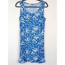 Draper James Dress Bluebell Shadow Shift Floral Lounge Sleep Nightgown Size M