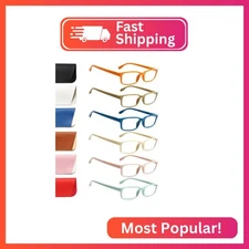 Kerecsen 6-Pack Reading Glasses Blue Light Blocking,Spring Hinge Readers for Men