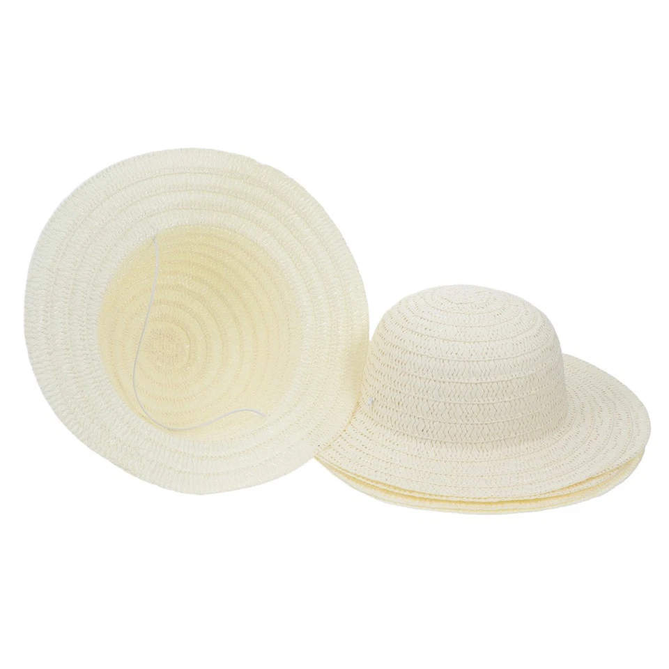  Cappello a cilindro rotondo piccolo 5 pezzi Cappello di paglia Cappello a - Immagine 4 di 4