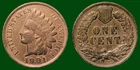 1901 Indisan Head Cent No Liberty Beautiful Original Luster Almost Uncirculated