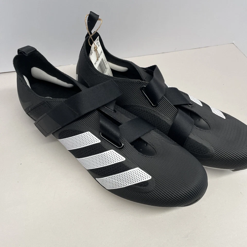 Adidas The Indoor Ciclismo Zapatos Negro Blanco GX6544 Hombres Talla 10 Foto 3 de 4