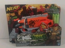 Nerf Zombie Strike Hammershot Blaster, Hasbro Gun Pistol Darts Included -NEW-