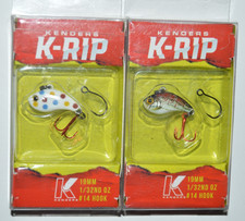 2 packs kenders k-rip 19mm jigs 1/32oz ice fishing crappie perch panfish lures