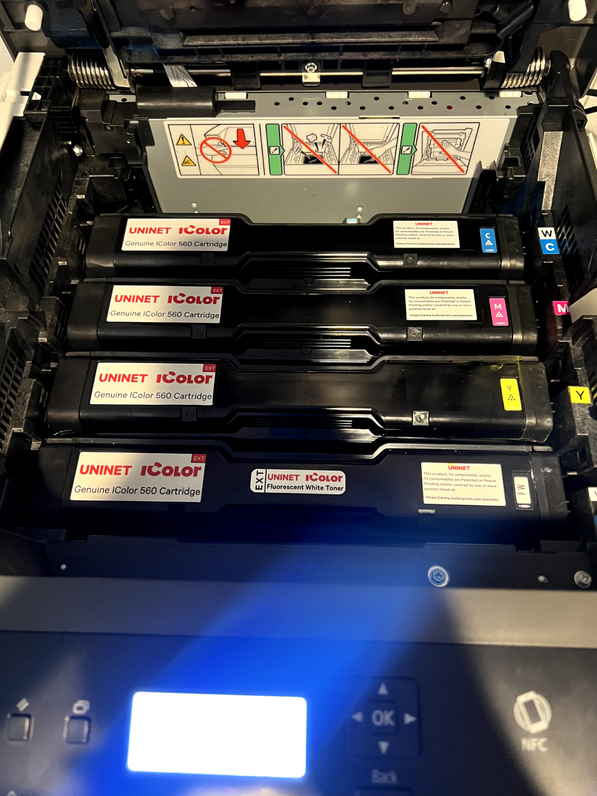 UniNet iColor 560 CMYK White Toner Printer for Painting Tshirts, Tumblers & More