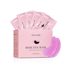 PEAUAMIE Under Eye Patchs Rose Eye Mask for D...