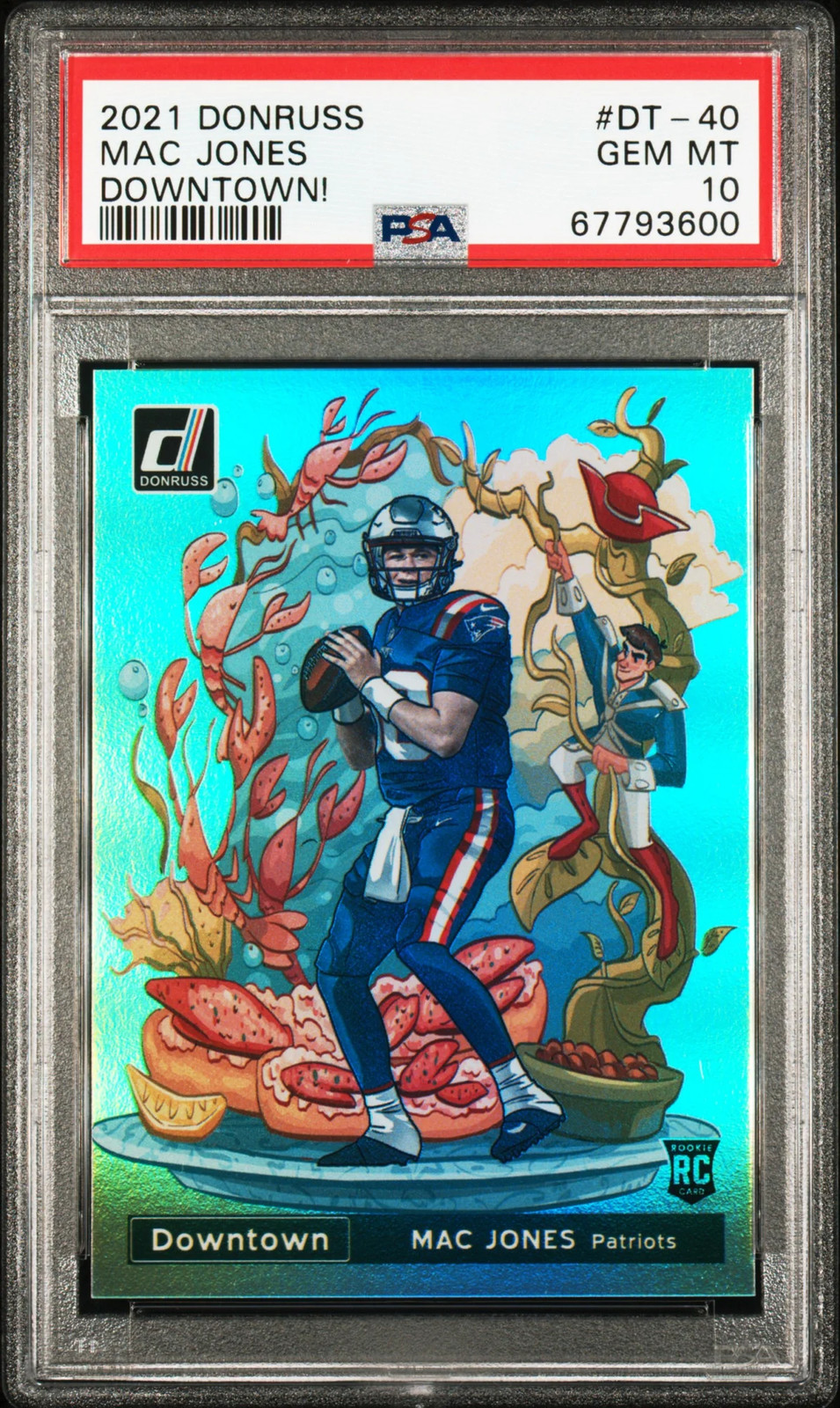 Mac Jones Panini Donruss Downtown #DT40 Base