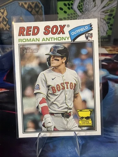 2026 Topps Heritage Red Sox Roman Anthony Base Rookie Card #86