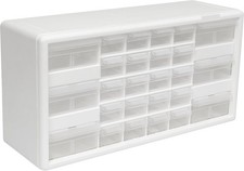 Akro-Mils 26-Drawer Plastic Drawer Storage Cabinet for Garage Organization, Bead