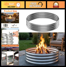 60 Heavy Duty Steel Fire Pit Ring for Outdoor...