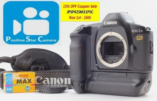 🎦VIDEO👀✨MINT✨ Canon EOS-1N RS 35mm SLR Film Camera Body From JAPAN