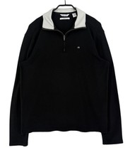 Calvin Klein Men Liquid Touch 1/4 Zip Neck Fleece Jumper Pullover Size S