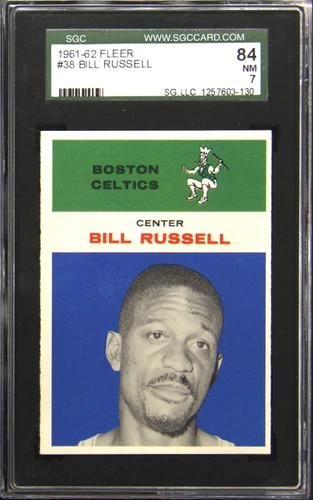1961 Fleer #38 Bill Russell HOF SGC 84 NM 7 Boston Celtics New Buy It Nows Daily