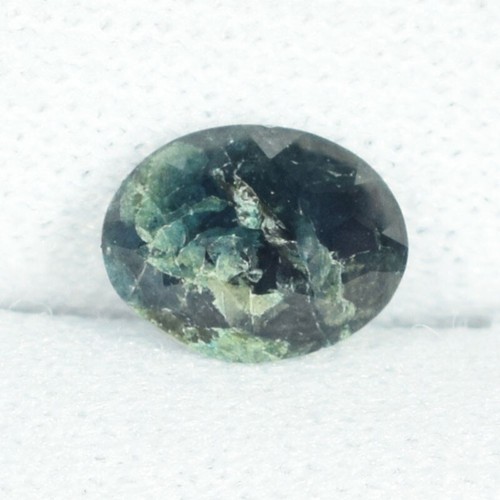 0.75 ct DARK JET BLACK GREEN / NATURAL ALEXANDRITE CUT GEM - Oval See Vdo PZ - Picture 3 of 3